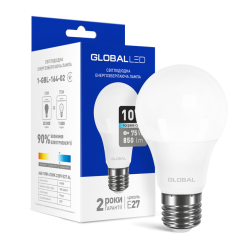 LED лампа GLOBAL A60 10W яркий свет 220V E27 (1-GBL-164-02)